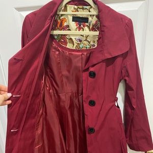 Berry Trench Coat